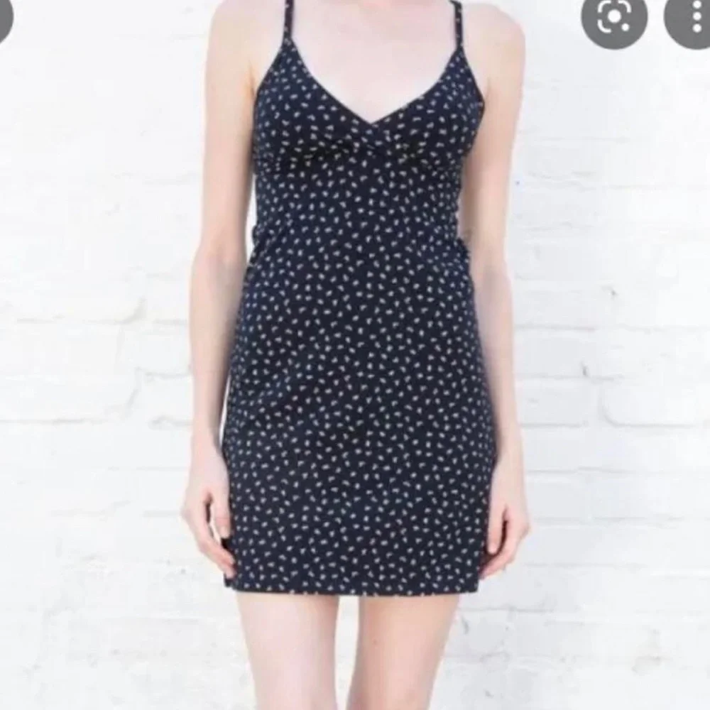 Brandy Melville | Dresses | Brandy Melville Black And White Amara Floral  Dress | Poshmark